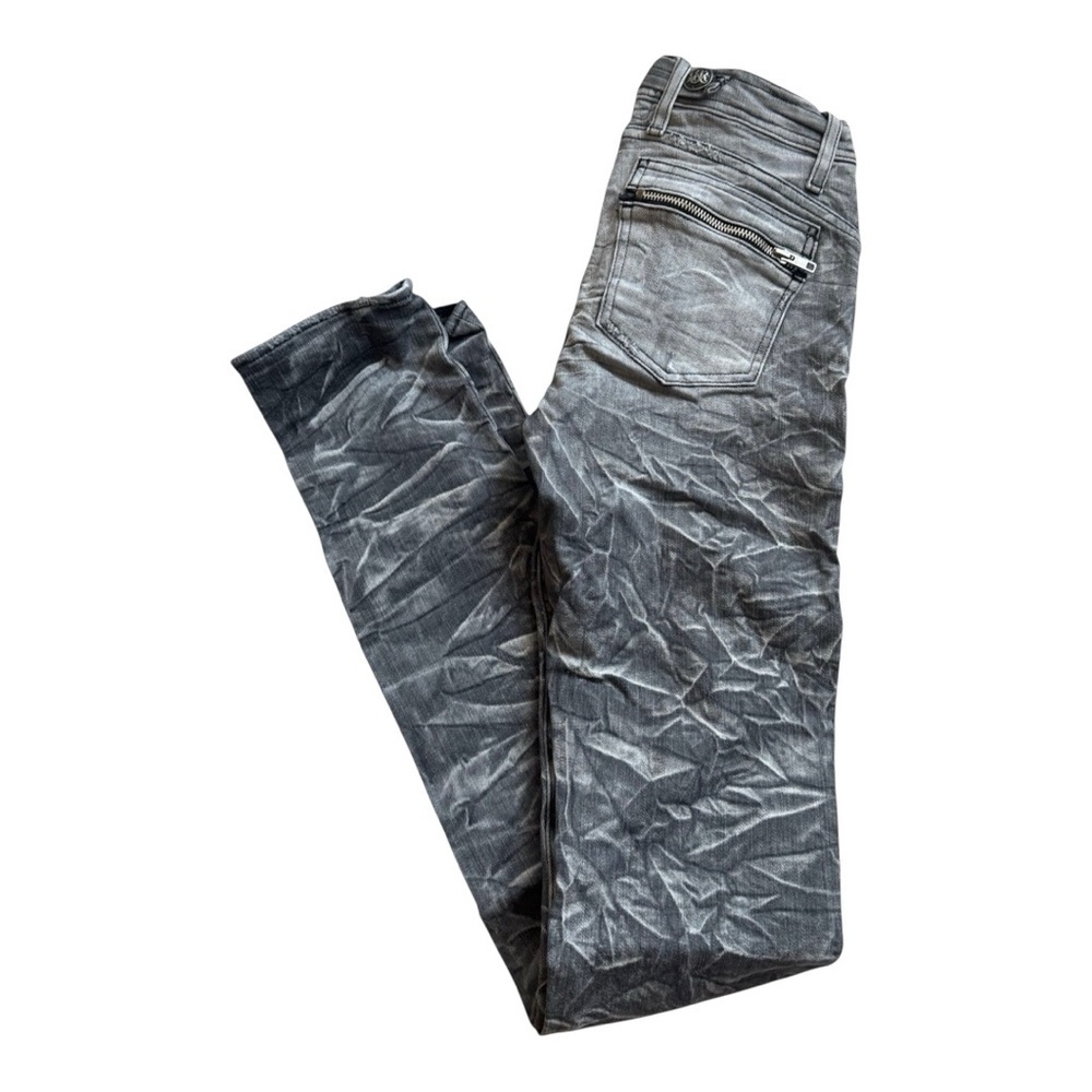 Rock & Republic Rowdy B#@!H Low Rise Skinny Gray Women's Jeans Size: 26